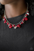 Load image into Gallery viewer, Paparazzi ~ Flirtatiously Florida ~ Red Necklace Set