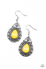 Load image into Gallery viewer, Paparazzi ~ Flirty Finesse ~ Yellow Earrings