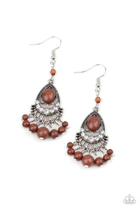 Paparazzi ~ Floating On HEIR ~ Brown Earrings