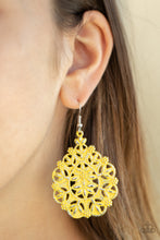 Load image into Gallery viewer, Paparazzi ~ Floral Affair ~ Yellow Earring
