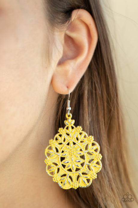 Paparazzi ~ Floral Affair ~ Yellow Earring