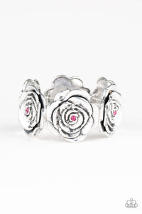 Paparazzi - Floral Flamboyancy ~ Pink Bracelet