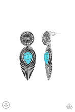 Load image into Gallery viewer, Paparazzi ~ Fly Into The Sun ~ Blue Turquoise Post Earrings