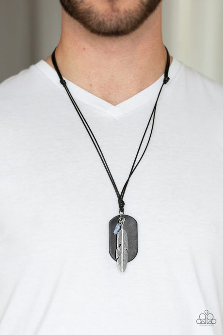Paparazzi - Flying Solo - Black Urban Necklace - Klassy Jewelz Boutique