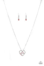 Load image into Gallery viewer, Paparazzi ~ Follow Your HEARTTHROB ~ Pink Heart Pendant Necklace Set