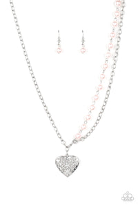Paparazzi ~ Forever In My Heart ~ Pink Heart Pendant Necklace Set