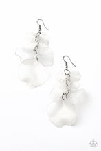Load image into Gallery viewer, Paparazzi ~ Fragile Florals ~ White Earrings (Life of the Party Exclusive)