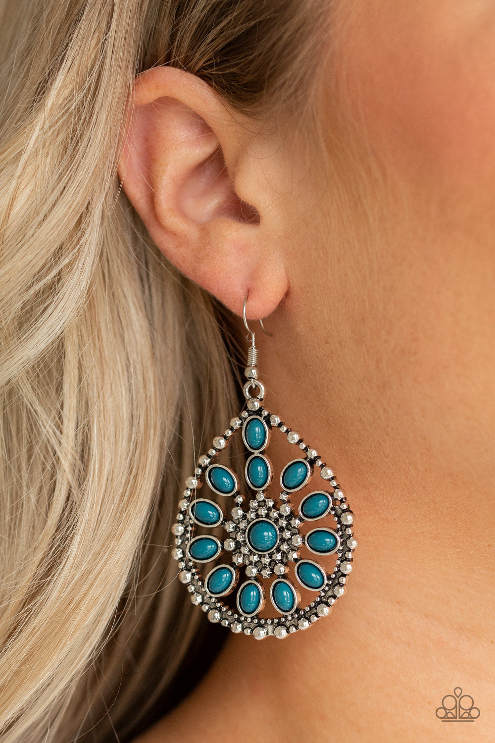 Paparazzi ~ Free To Roam ~ Blue Earrings