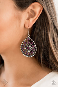 Paparazzi ~ Free To Roam ~ Purple Earrings (Fashion Fix Exclusive)