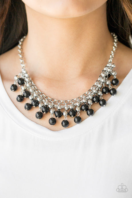 Paparazzi ~ Friday Night Fringe ~ Black Necklace Set