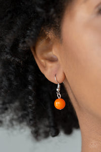 Paparazzi - Friday Night Fringe - Orange Necklace Set