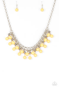 Paparazzi ~ Friday Night Fringe ~ Yellow Necklace Set