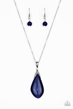 Load image into Gallery viewer, Paparazzi ~ Friends In GLOW Places ~ Blue Moonstone Pendant Necklace Set
