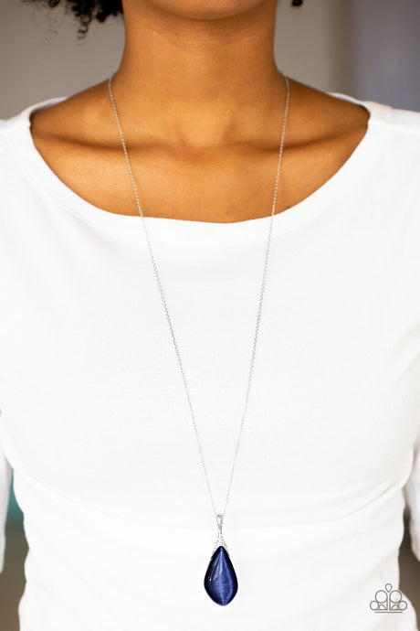 Paparazzi ~ Friends In GLOW Places ~ Blue Moonstone Pendant Necklace Set