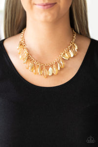 Paparazzi ~ Fringe Fabulous ~ Gold Necklace Set