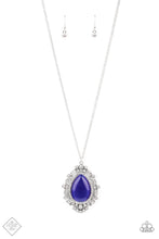 Load image into Gallery viewer, Paparazzi ~ Frozen Gardens ~ Blue Pendant Necklace Set (Fashion Fix Exclusive)