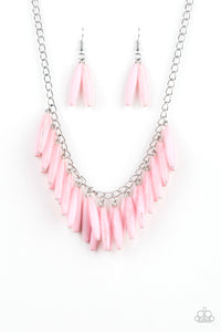 Paparazzi ~ Full Of Flavor ~ Pink Necklace Set