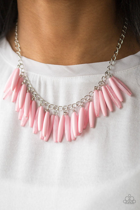 Paparazzi ~ Full Of Flavor ~ Pink Necklace Set