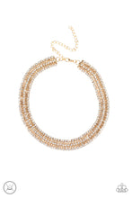 Load image into Gallery viewer, Paparazzi ~ Full REIGN ~ Gold Choker Necklace Set