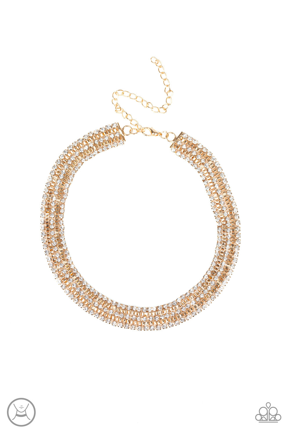 Paparazzi ~ Full REIGN ~ Gold Choker Necklace Set