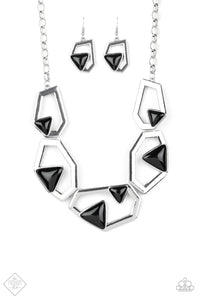 Paparazzi ~ GEO-ing, GEO-ing, Gone ~ Gold Necklace Set