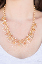 Load image into Gallery viewer, Paparazzi - GEO Down In History - Gold Necklace Set