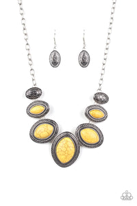 Paparazzi ~ Sierra Serenity ~ Yellow Necklace Set