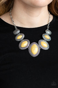 Paparazzi ~ Sierra Serenity ~ Yellow Necklace Set