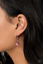 Load image into Gallery viewer, Paparazzi ~ GLOW and Tell ~ Pink Cat&#39;s Eye Stone Necklace Set