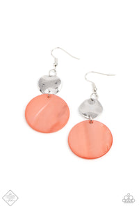 Paparazzi ~ Opulently Oasis ~ Orange Earrings (Fashion Fix Exclusive)