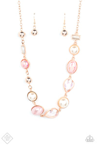 Paparazzi ~ Nautical Nirvana ~ Rose Gold Necklace Set (Fashion Fix Exclusive)