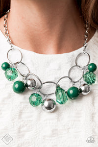 Paparazzi ~ Glimpses of Malibu ~  Fashion Fix Complete Trend Blend ~ Green Necklace Set