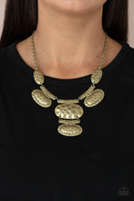 Load image into Gallery viewer, Paparazzi ~ Gallery Relic ~ Brass Necklace  Set
