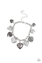 Load image into Gallery viewer, Paparazzi ~ Garden Hearts ~ White Charm Bracelet