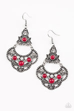 Load image into Gallery viewer, Paparazzi ~ Garden State Glow ~ Red Earrings