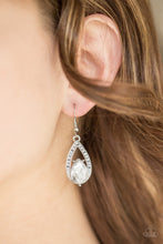 Load image into Gallery viewer, Paparazzi ~ Gatsby Grandeur ~ White Earrings