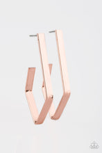 Load image into Gallery viewer, Paparazzi ~ Geo Grand ~ Copper Hoop Earrings