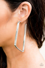 Load image into Gallery viewer, Paparazzi ~ Geo Jam ~ Silver Hoop Earrings (Fashion Fix Exclusive)