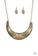 Load image into Gallery viewer, Paparazzi ~ Geographic Goddess ~ Brass Necklace Set