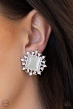Load image into Gallery viewer, Paparazzi - Get Rich Quick - White Clip-On Earrings - Klassy Jewelz Boutique