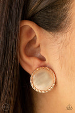 Load image into Gallery viewer, Paparazzi - Get Up and Glow - Rose Gold Clip-On Earrings - Klassy Jewelz Boutique