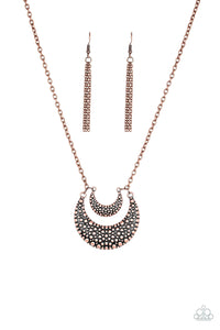 Paparazzi ~ Get Well MOON ~ Copper Necklace Set