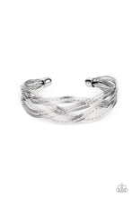 Load image into Gallery viewer, Paparazzi ~ Get Your Wires Crossed ~ Silver Cuff Bracelet
