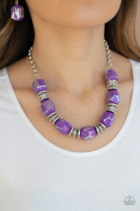 Paparazzi ~ Girl Grit ~ Purple Necklace Set