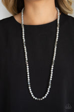 Load image into Gallery viewer, Paparazzi ~ Girls Have More FUNDS ~ Silver Pearl Necklace Set