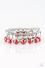 Load image into Gallery viewer, Paparazzi ~ Girly Girl Glamour ~ Red Bracelet