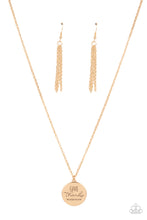 Load image into Gallery viewer, Paparazzi ~ Give Thanks ~ Gold Inspirational Necklace Set