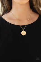 Load image into Gallery viewer, Paparazzi ~ Give Thanks ~ Gold Inspirational Necklace Set