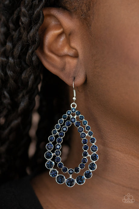 Paparazzi ~ Glacial Glaze ~ Blue Earrings