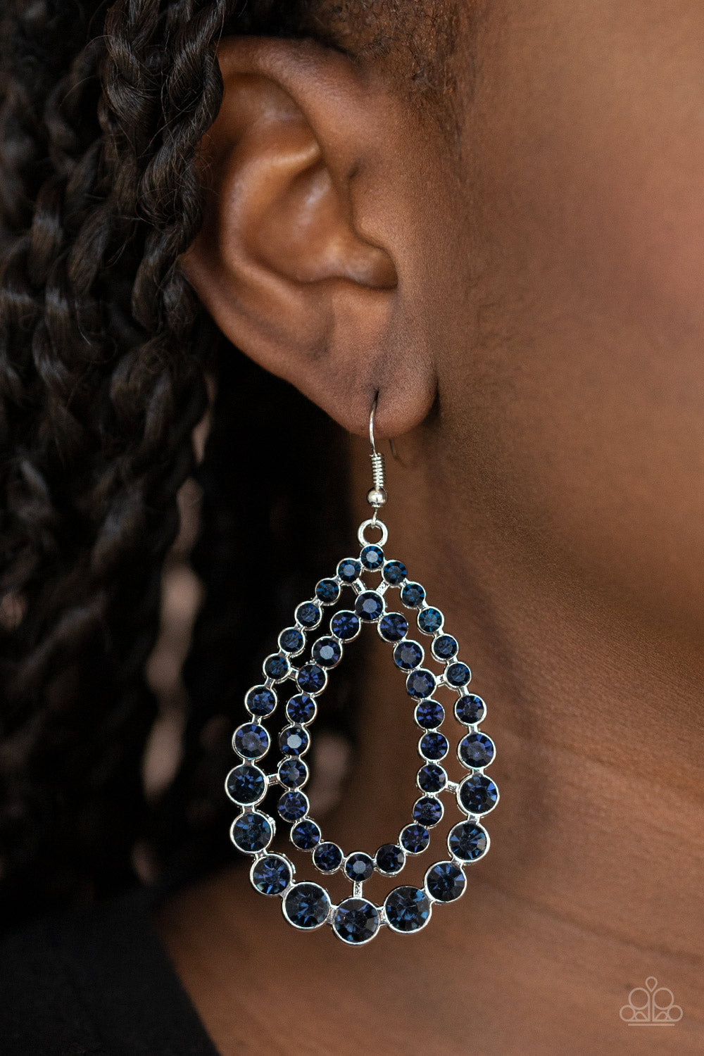 Paparazzi ~ Glacial Glaze ~ Blue Earrings